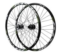 WIQUYBML Juego de Ruedas para Bicicleta de montaña de 26 Pulgadas, Delantera y Trasera, Freno de Disco de 27,5/29 Pulgadas, 32 Orificios, 4 rodamientos, llanta de liberación rápida, cassett