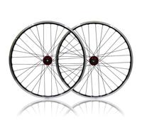 WIQUYBML Juego de Ruedas para Bicicleta de montaña de 26", Rueda Delantera y Trasera de 32 radios, Freno de Disco/V, Llantas de aleación de Aluminio de Doble Pared, liberación rápida, válvu