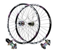 WIQUYBML Juego de Ruedas para Bicicleta de montaña de 27,5/29 Pulgadas, aleación de Aluminio, Freno de Disco, Eje QR, llanta Delantera y Trasera híbrida para Bicicletas de montaña de 7 a 1