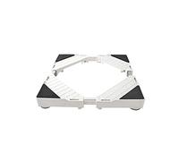 WIQUYBML Soporte Ajustable para Lavadora, Base Universal de Acero Inoxidable, 45-72 cm de Ancho, 50-77 cm de Largo, Soporte para Secadora/frigorífico, 5,5 cm de Altura, Alfombrilla antivibr