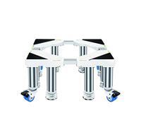 WIQUYBML Soporte Ajustable para Lavadora de 45-65 cm, Base para refrigerador con 8 Patas estables, Soporte para Rodillos de Secadora, antirrayas, reducción de Ruido (8 + 4 Ruedas).