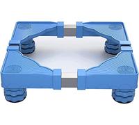 WIQUYBML Soporte Ajustable para Lavadora, Secadora, refrigerador, lavavajillas y Aire Acondicionado. Longitud: 50-62 cm. Ancho: 48-60 cm. Color: Azul.