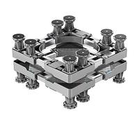 WIQUYBML Soporte móvil Ajustable para Plantas - Base de Doble Tubo Resistente de 59-78 cm, Multifuncional para Exteriores, Ideal para lavadoras, contenedores y Muebles de jardín.