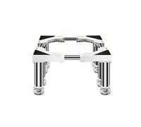 WIQUYBML Soporte para secadoras de Ropa de Alta Resistencia, Ajustable, con Base para refrigeradores, Longitud/Ancho de 45 a 65 cm y Estante Alto para Lavadora de 19 a 22 cm. Mueble telescó