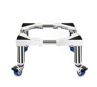 WIQUYBML Soporte Resistente para Lavadora, Base móvil para refrigerador con Doble Pata giratoria de 45-65 cm para Secadora y Estante Multifuncional para refrigerador/Cocina.