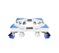 WIQUYBML Soporte Telescópico para Lavadora con Ruedas Base Ajustable 59-76cm Largo 52-70cm Ancho Soporte Móvil para Lavadora Refrigerador y Auto.