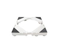 WIQUYBML Soporte Universal de Acero Inoxidable para Lavadora, Ancho Ajustable de 45 a 72 cm, Largo de 50 a 77 cm. Alfombrilla antivibración para refrigerador, 5,5 cm de Altura. Soporte Esta