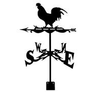 WIQUYBML Veleta de Metal con Adorno de Animal, estaca de jardín, indicador de dirección del Viento, Veleta, Herramienta de medición Profesional para Exteriores, jardín, Patio, Techo (pez).