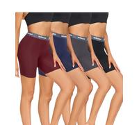 wirarpa Boxer Mujer Modal Bragas Pantalónes Cortos Boxers Anti Rozaduras Culotte Shorts con Entrepierna Pack de 4 Multicolor Tamaño M