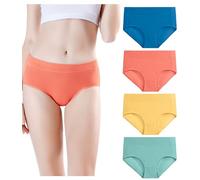 wirarpa Bragas de Algodon Mujer Braguitas Culottes Cómodo Pantalones 4 Pack Talla M