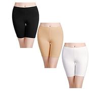 wirarpa Bragas Mujer Leggings Cortos Boxer Algodon Shorts Pantalones Deportivas para Running, Yoga y Ejercicio Pack de 3 Tamaño 38