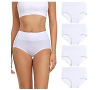 wirarpa Braguitas Culotte Algodón para Mujer Bragas de Cintura Alta Cómodo Talla 3XL