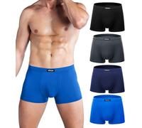 wirarpa Calzoncillos Bóxers Hombre Microfibra Ropa Interior Multicolor Underwear Trunks Pack de 4 Tallas L