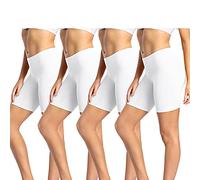 wirarpa Leggings Cortos Boxer Mujer Algodon Shorts Bragas Pantalones Pack de 4 Tamaño 3XL