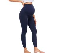 wirarpa Leggings de Maternidad para Mujer, de 63 cm, para Entrenamiento, con Soporte Abdominal Suave, para Yoga Marina de Guerra Talla Grande