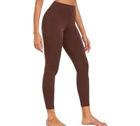 wirarpa Mallas Deporte Mujer de Cintura Alta, Leggings para Mujer, Pantalones de Yoga Suaves Marrón Chocolate Talla Medio