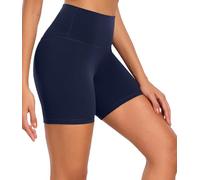 wirarpa Pantalones Cortos Deportivos para Mujer Pantalones Cortos de Yoga de Cintura Alta Mallas Cortas de Mujer para Yoga Correr Fitness Ciclista Gym Running Marina de Guerra Talla Extra Grande