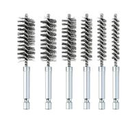 Wire Brush - Bore Brush | Twisted Hex Shank Stainless Steel Cleaning Tool Kit for Automotive Interiors and Pipes Cleaning Rust Auto Corrossion Tubes Holes