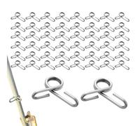 Wire Fence Clips,50 Pieces Stainless Steel Tightener,Rod Post Clip | for Outdoor Garden Greenhouse Cattle Fence Wire Clips, Steel Fastener Set, Rod Post Clamp,Enclosure Agricultural Pasture Management