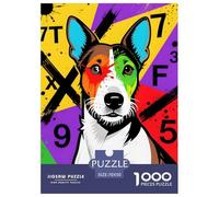 Wire Fox Terrier Puzle 1000 Piezas Perro Mascota - Arte Mural para Salón U Oficina, Impresión Vívida, Antiestrés, Póster Incluido, 70x50cm/1000pcs