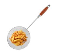 Wire Mesh Spider Strainer - Fine Mesh Colander Spoon | Stainless Steel Strainer With Handle | Fat Skimmer Sieve For Kitchen Cooking Frying