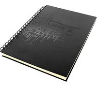 Wire-o K-5576 Kangaro - Cuaderno de bocetos (A4, tapa dura, impresión, papel crema, 140 g), color negro