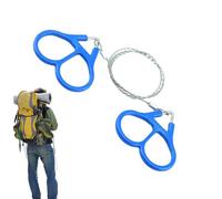 Wire Saw, High Strength Stainless Steel Cable Saw with Handle, Survival String, Portable Handheld Chainsaw for Outdoor Activities and Camping, Perfect for Survival, 65cm