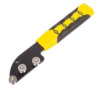 Wire Straightener, Wire Wrapping Tools, Precision Manual Bender, Stainless Steel Build, Reset and Wrapping Use, Electrical Fencing Telecom, 7.87 Inches, Yellow Color, 1 Piece