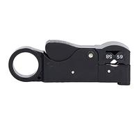 Wire Stripper Exquisite Easy Adjustment Use Rotation Coax Cable Tool Black for Coaxial Cable Users