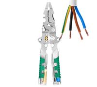 Wire Stripper, Stripping Tool, 8.46 Inches Voltage Tester, Multifunctional Foldable Device for Precision Crimping Projects Repair Maintenance Electrician Work and Electrical Tasks