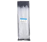 Wire Ties - Adjustable Fastening Cable Wrap | 100x Multi-Purpose Nylon Cable Cord Management | Self-Locking Black Nylon Tie Wraps 10x0.25cm And 20x0.36cm 6-16kg Load For Home Electrical Equipment Gard