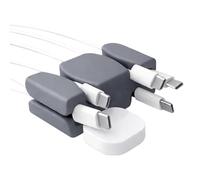 Wire Track - Almacenamiento de gestión, soporte de almacenamiento de cables, clip de silicona flexible con adhesivo, sistema de ordenado de escritorio, clasificador de cables organizado, accesorio de