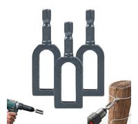 Wire Twister Tool For Drill,Rebar Tie Wire Twister,Drill Wire Twister, Wire Twister Wire Connector Wire Twisting Tool, Wire Nut Twister For Electrical Power Drill (3pcs#9)