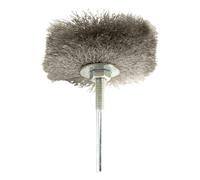 Wire Wheel Brush - Auto Parts Adhesive Removal Brush, 80 mm Swivel Polishing Gear, Universal Abrasive Copper Brass Hardware, 150g Steel Stainless Wire Body | Cleaning Aid For Grills & Drills