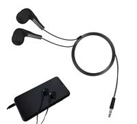 Wired Earbuds - 3,5 mm Plug-in Headphones for Kids and Students | Cómodo en la oreja con sonido claro, aislamiento acústico, cable duradero para tabletas escolares y diario