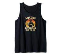 Wired for Greatness Bold Electrician Power Design Trades tee Camiseta sin Mangas