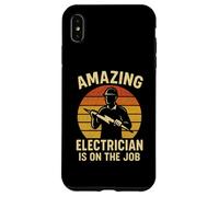 Wired for Greatness Bold Electrician Power Design Trades tee Carcasa para iPhone XS MAX