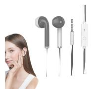 Wired in Earbuds - School Wired Headphones, Cute Computer Earphones With Microphone, 3.5mm Jack in Ear Headphones With Wire | Excellent Sound Quality Plug in Earbuds, Ear Headphones With Earplugs