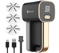 WiredLux Quitapelusas Eléctrico - Quita Pelusas Recargable para Ropa y Muebles - Luz LED, 3 Velocidades, Cuchilla de 6 Hojas, Carga por USB - Quita Bolitas de Pelusa con Doble Protección