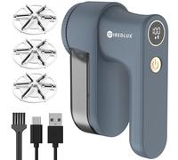 WiredLux Quitapelusas Eléctrico Recargable para Ropa - Máquina para Quitar Bolitas y Pelusas - 3 Velocidades, Pantalla LED, Carga USB - Portátil con Doble Protección