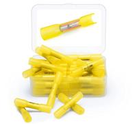 Wirefy 50 Piezas Terminales Emplame Termorretráctil - Conector a Tope de Engarce Electricos Aislados para Cables - 4-6 mm²