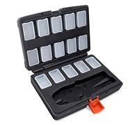 Wirefy Caja de Almacenamiento para Crimpadora de 22 cm y Matrices de Engarce de Cambio Rápido - 15 Espacios Individuales para Matrices de Engarce