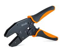 Wirefy Crimpadora de 22 cm para Matrices de Corte de Cambio Rápido - Alicates de Corte de Carraca para Conectores - 0,14-10 mm²