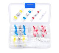 Wirefy Kit 50 Piezas Terminales de Sellado de Soldadura Termorretráctil - Cuerpos Eléctricos Herméticos - Solder Seal a Tope Impermeable - 0,14-6 mm²