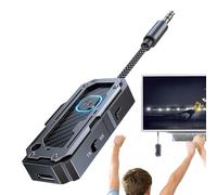 Wireless Audio Transmitter, Cordless Adapter, 1.06x5.04x0.51 Inch Sound System Acoustics Receiver & Gym Equipment Accessory, Car Stereo Transceiver for Home, Workouts, Kids, Family, Teens, and Friends