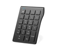 Wireless Bluetooth Number Keypad, 22-keys Portable Slim Numeric Pad for Laptop Computer, Pc, Deskto