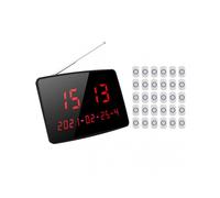 Wireless Calling System 1 to 30 Button Pager Restaurant Take Meal Equipment 110240VEU Plug