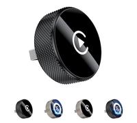 Wireless CarPlay Adapter, 2025 Wireless CarPlay Adapter for iPhone Android, Relativelk Carplay, Plug & Play 2-in-1 Adapters with 2.4/5GHz WiFi and Bluetooth 5.0 (Black and White)