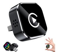 Wireless CarPlay Adapter for iPhone Android, 2 in 1 Bluetooth Carplay Plug and Play for Car, with 2.4/5GHz WiFi and Bluetooth 5.0, 2025 Upgraded Mini USB Wireless Apple Car Play Adapter (Style-B)