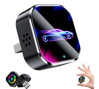 Wireless CarPlay Adapter for iPhone Android, 2 in 1 Bluetooth Carplay Plug and Play for Car, with 2.4/5GHz WiFi and Bluetooth 5.0, 2025 Upgraded Mini USB Wireless Apple Car Play Adapter (Style-D)